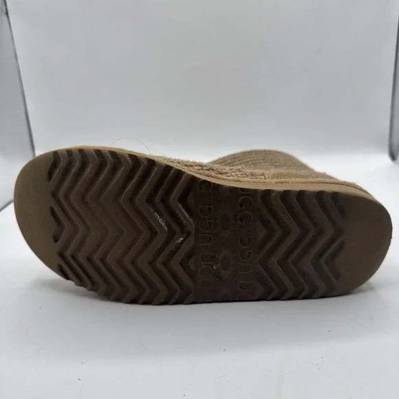 UGG Classic Knit Cardy MId Calf to Tall Boots Gray Style 5819 Size 5 Tan Camel - Picture 7 of 14